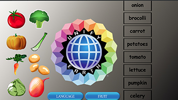 Fruit and Veggie Drag and Drop Multiple Languages Unify Earth